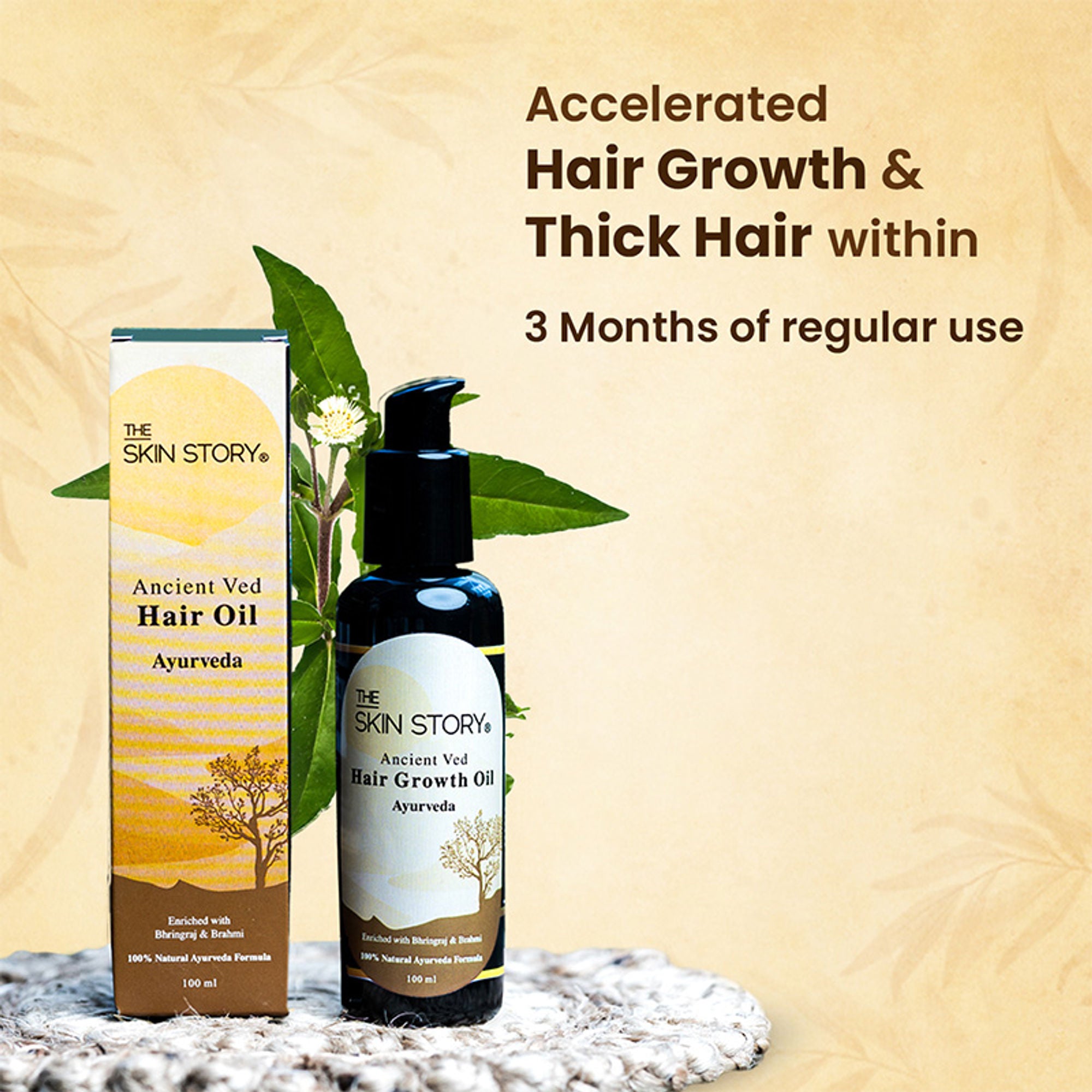 The Skin Story 100% Natural Ayurvedic Hair Oil For Hair Growth - Distacart