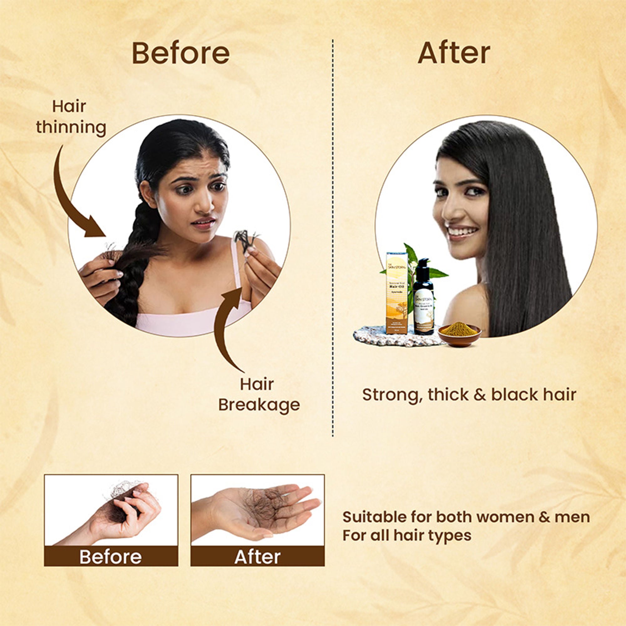 The Skin Story 100% Natural Ayurvedic Hair Oil For Hair Growth - Distacart
