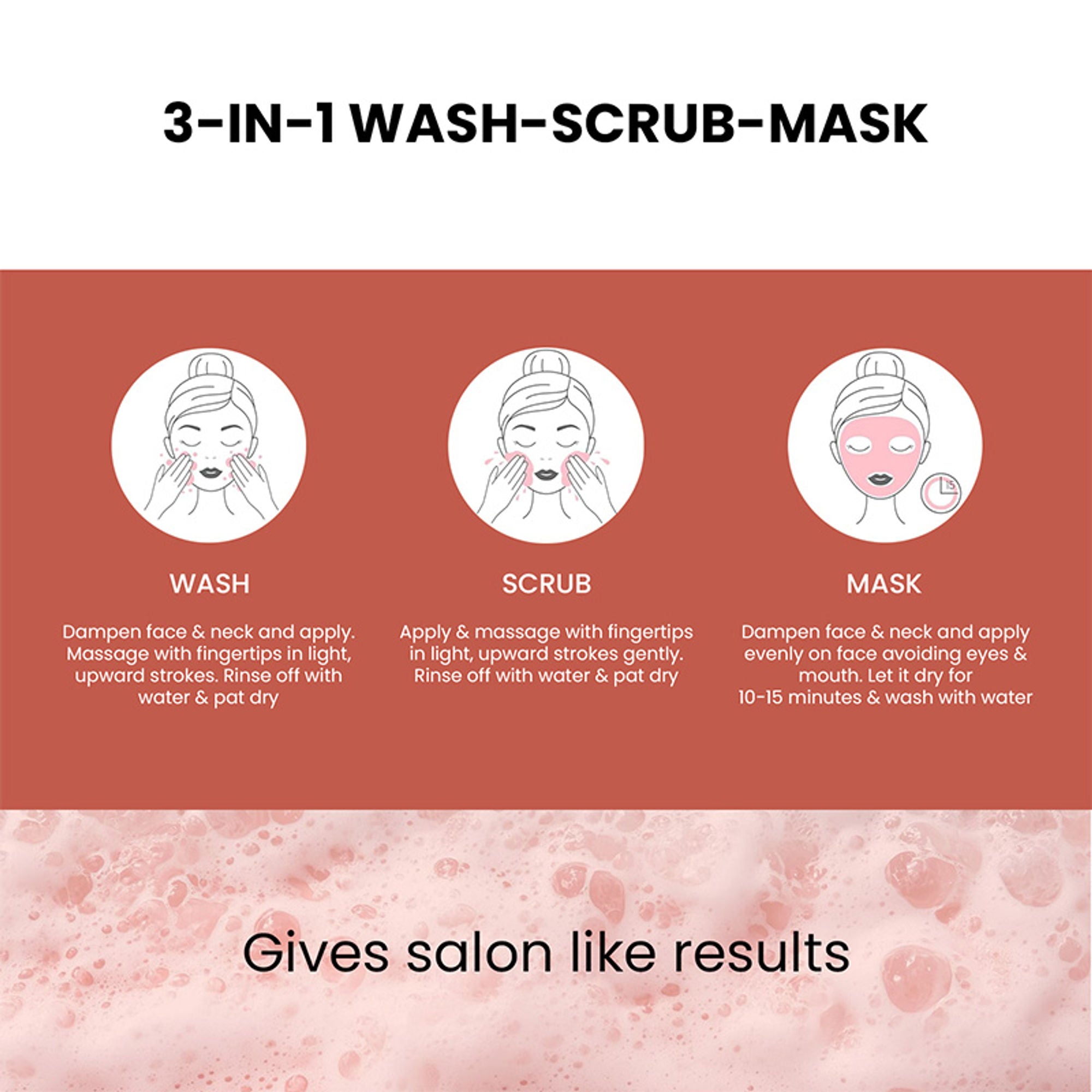 The Skin Story 3 in 1 Multi Action Face Mask, Scrub & Wash For Deeply Cleansed - Distacart