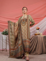 Thumbnail for Yufta Green Pure Shimmer Tissue With Pure Viscose Trouser Shimmer Dupatta Set