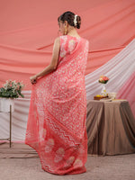 Thumbnail for Yufta Pink Cotton Floral Print Cotton A-Line Kurta Dupatta Set