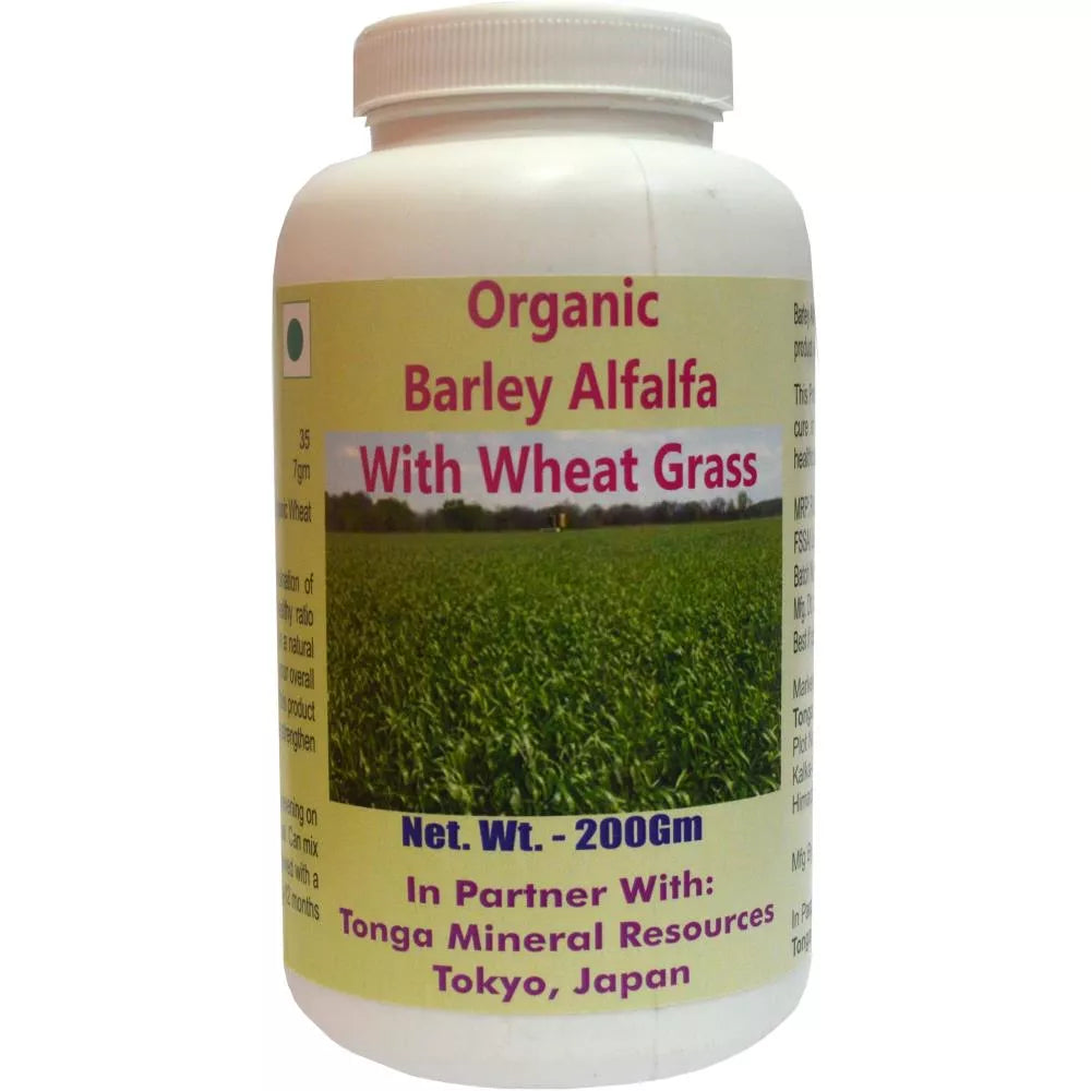 Tonga Herbs Organic Barley Alfalfa With Wheat Grass Powder