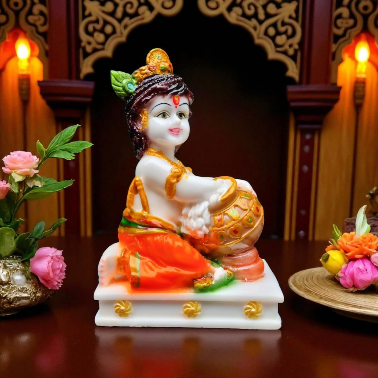 RIANZ Bal Roop Laddu Gopal Ji Idol - Multicolor - Dista