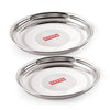 HAZEL Stainless Steel Plate Set for Dinner Launch, Set of 2, 28.5 cm, Medium - Dista