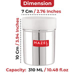 Thumbnail for HAZEL Stainless Steel Powder Shaker with ABS Lid | 310 ML - Dista