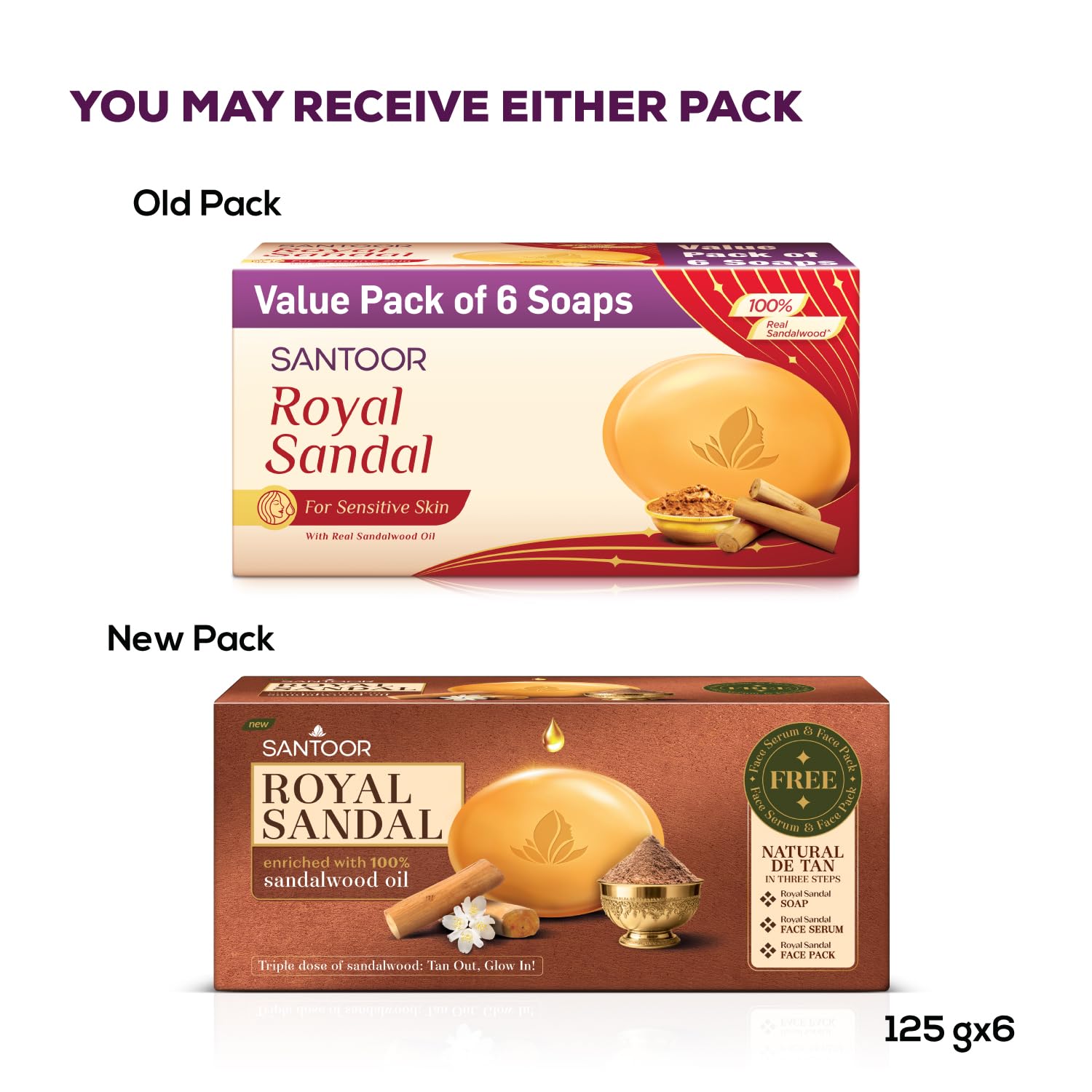 Santoor Royal Sandal Bathing Soap For Sensitive Skin - Distacart