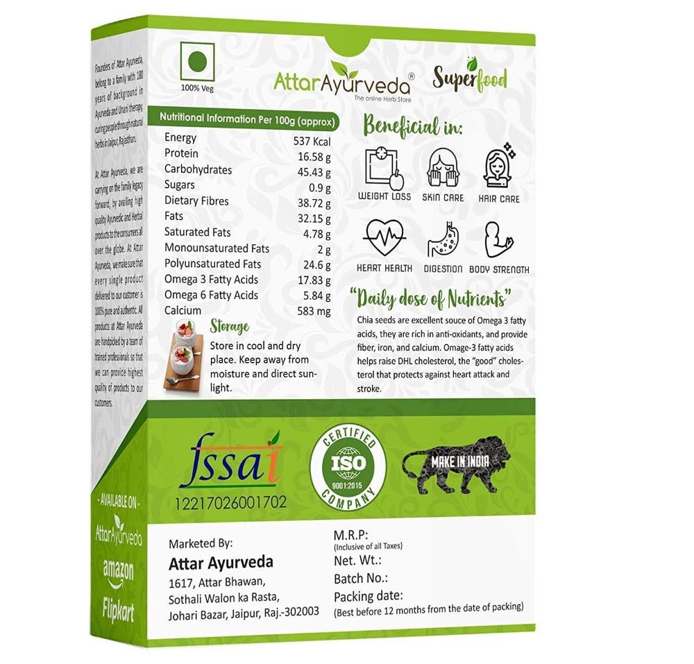 Attar Ayurveda Chia Seeds online