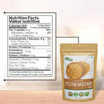 Thumbnail for Organic Zing Yellow Mustard Seeds | Whole Yellow Mustard Seed for Pickles & Cooking | 100% Raw Mustard Seeds (227 Gram) Pack of 1