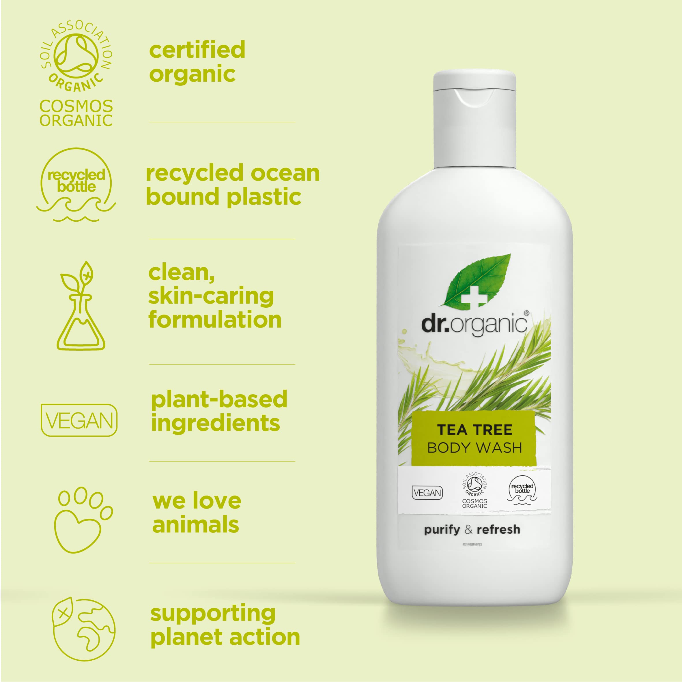 Dr.Organic Tea Tree Body Wash - Distacart
