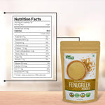 Thumbnail for Organic Fenugreek Powder Also Known As Methi Seed Powder, Trigonella Foenum-Graecum | USDA Certified | Vegan | Preservative Free | Resealable Pack