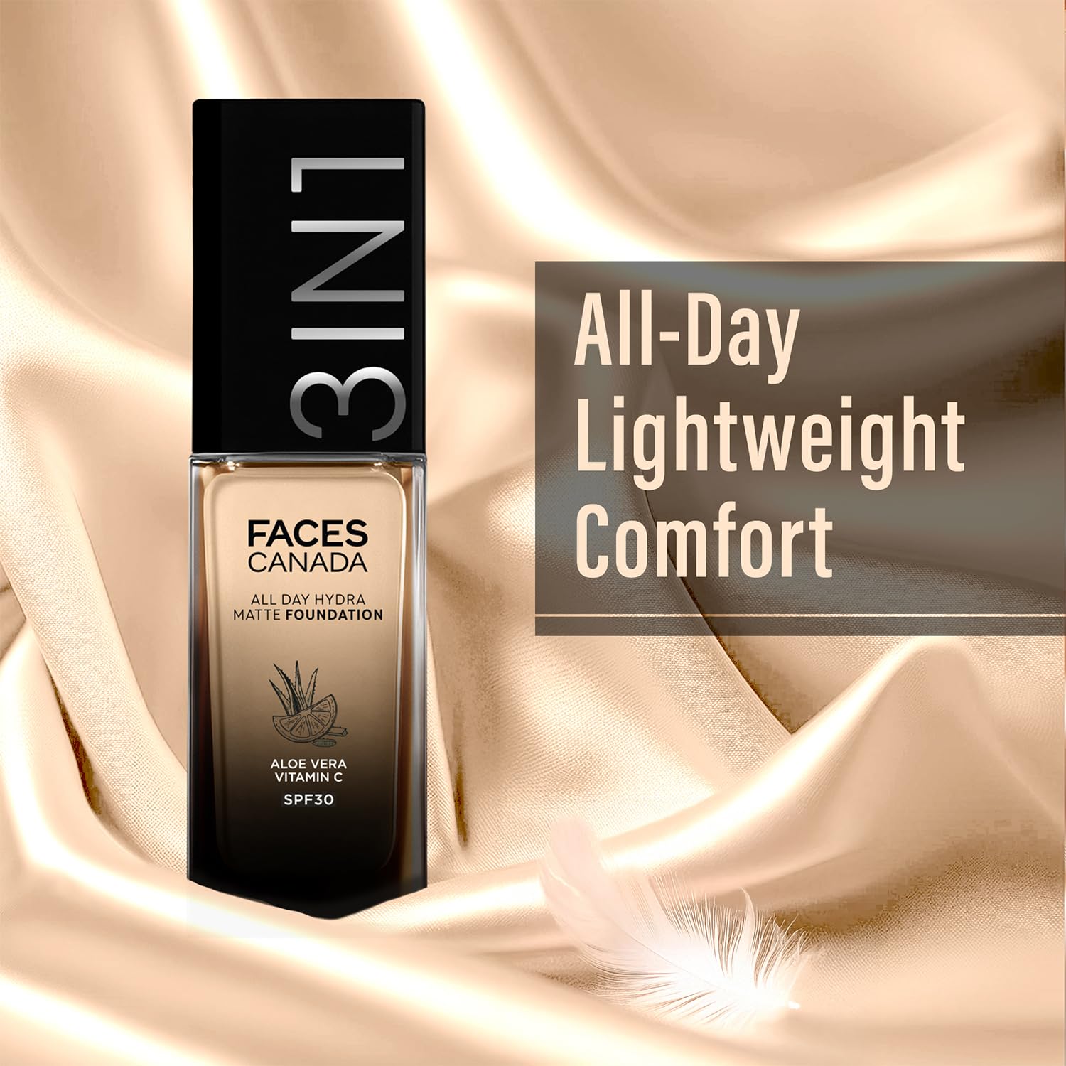 Faces Canada All Day Hydra Matte 3-in-1 Foundation-Soft Sand 041