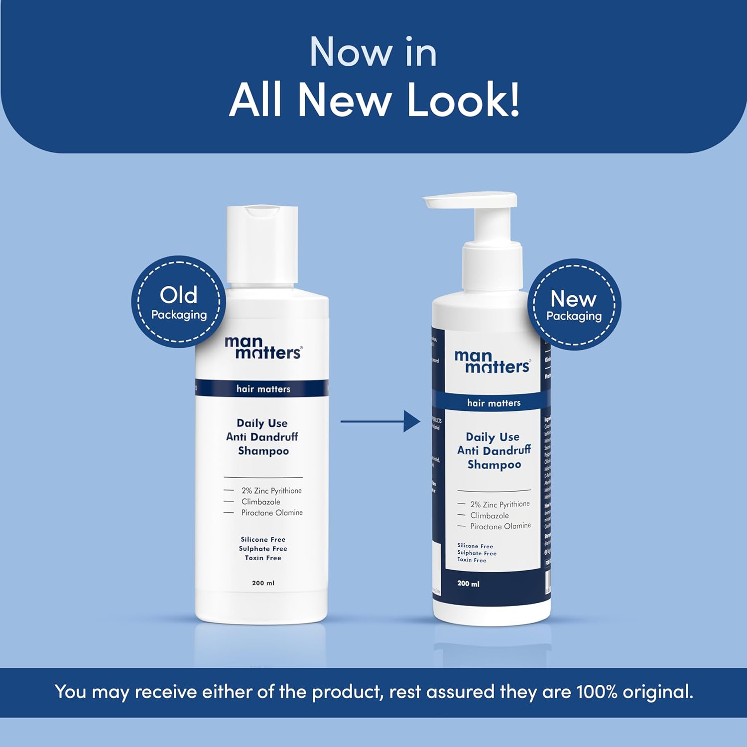 Man Matters Anti Dandruff Daily Use Shampoo, Reduces Dandruff, Flaking & Soothes Scalp Irritatio - Distacart