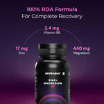 Thumbnail for Nutrabay Pro Zinc Magnesium (ZMA) with 100% RDA Zinc, Magnesium Aspartate & Vitamin B6 – Muscle Strength, Recovery, Better Sleep & Anxiety Relief – 60 Veg Tablets | Tested for Purity