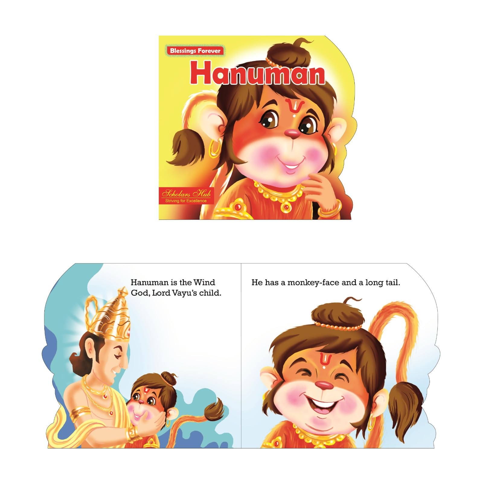 Blessings Forever-Lord Hanuman (Die-Cut Board Book) - Dista