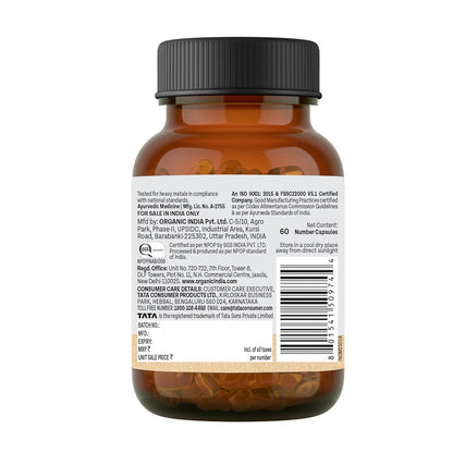 Organic India Prostate Care 60 Capsules - Distacart