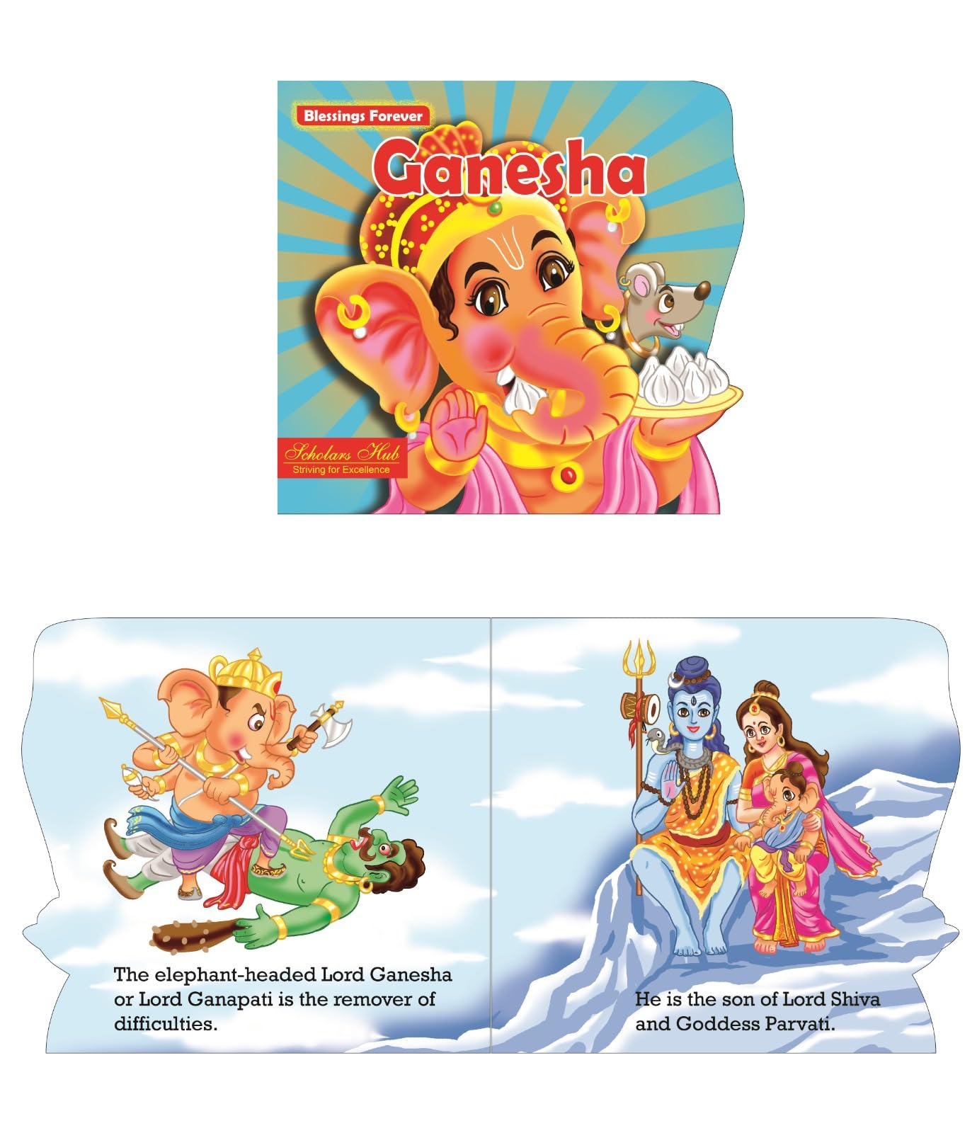 Blessings Forever- Lord Ganesha (Die-Cut Board Book) - Dista