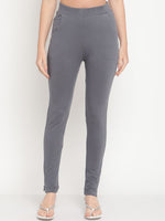 Thumbnail for TAG 7 Women Yellow & Grey Ankle-Length Leggings Set of 2 - Distacart
