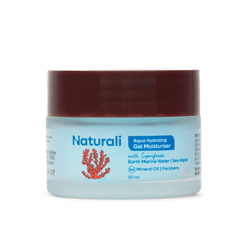 Naturali Aqua Hydrating Gel Moisturiser with Superfoods Earth Marine Water & Sea Algae - Distacart