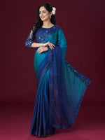Thumbnail for kasee Embroidered Sequinned Saree - Distacart
