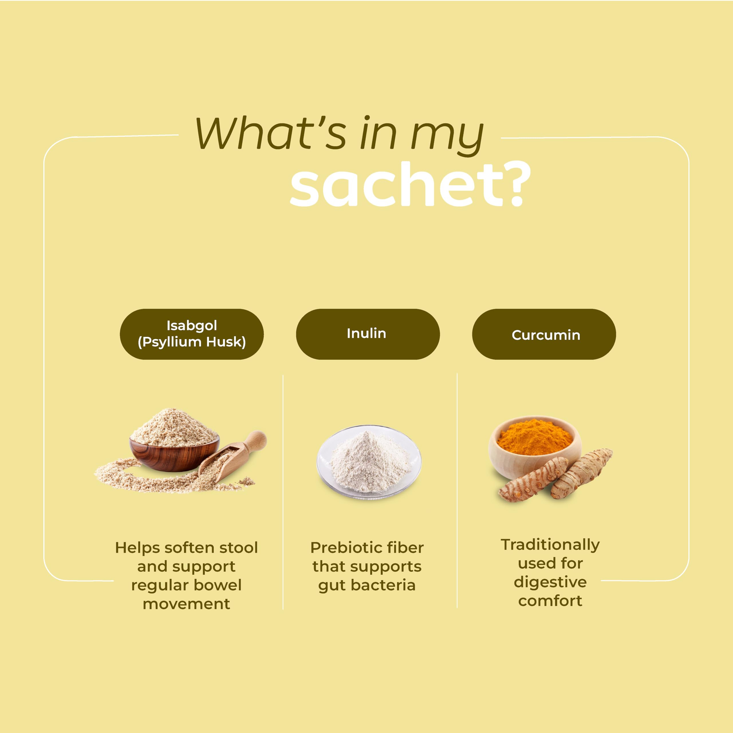 Arth Isabgol Powder | Psyllium Husk with Inulin & Curcumin | Fiber for Constipation relief & Bloating | Mango Peach Flavour | 6g x 20 Sachets