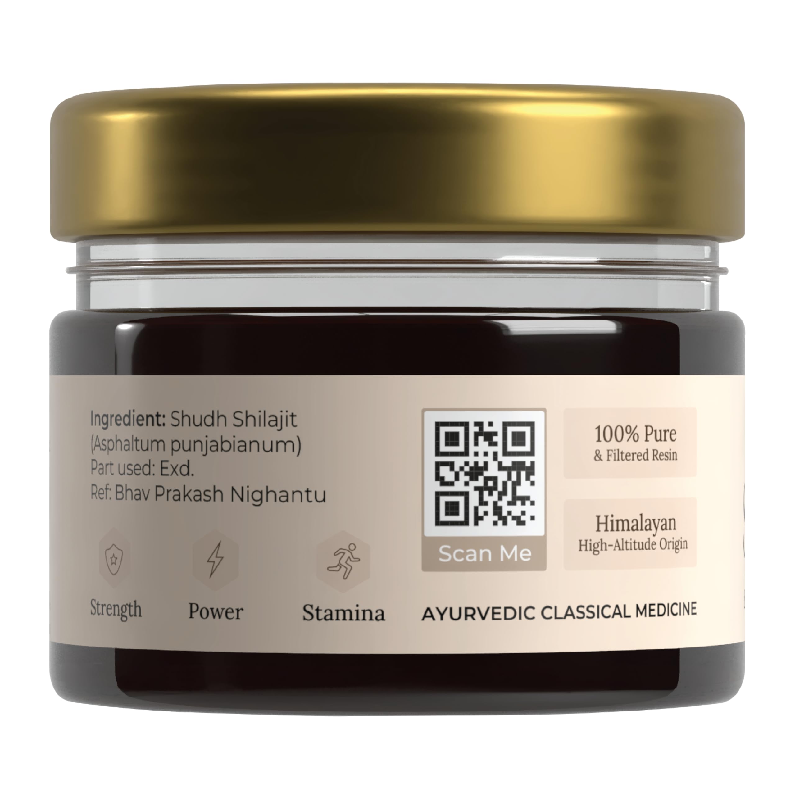 Nutrabay Shudh Himalayan Shilajit Resin from High Altitude – Extracted Using Water – Strength, Stamina & Power – Premium Ayurvedic Supplement – 20g