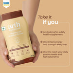 Thumbnail for Arth High Protein Nutrition Powder | 12g Protein per Serving | 25+ Essential Nutrients with Prebiotic | No Added Sugar | Supports Energy, Strength & Immunity | 400gm (Choco hazelnut Flavour)