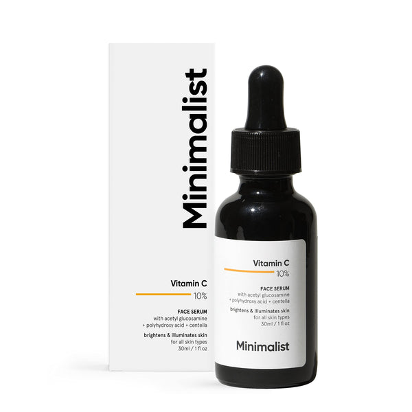 Minimalist 10% Vitamin C Face Serum For Glowing Skin - Distacart