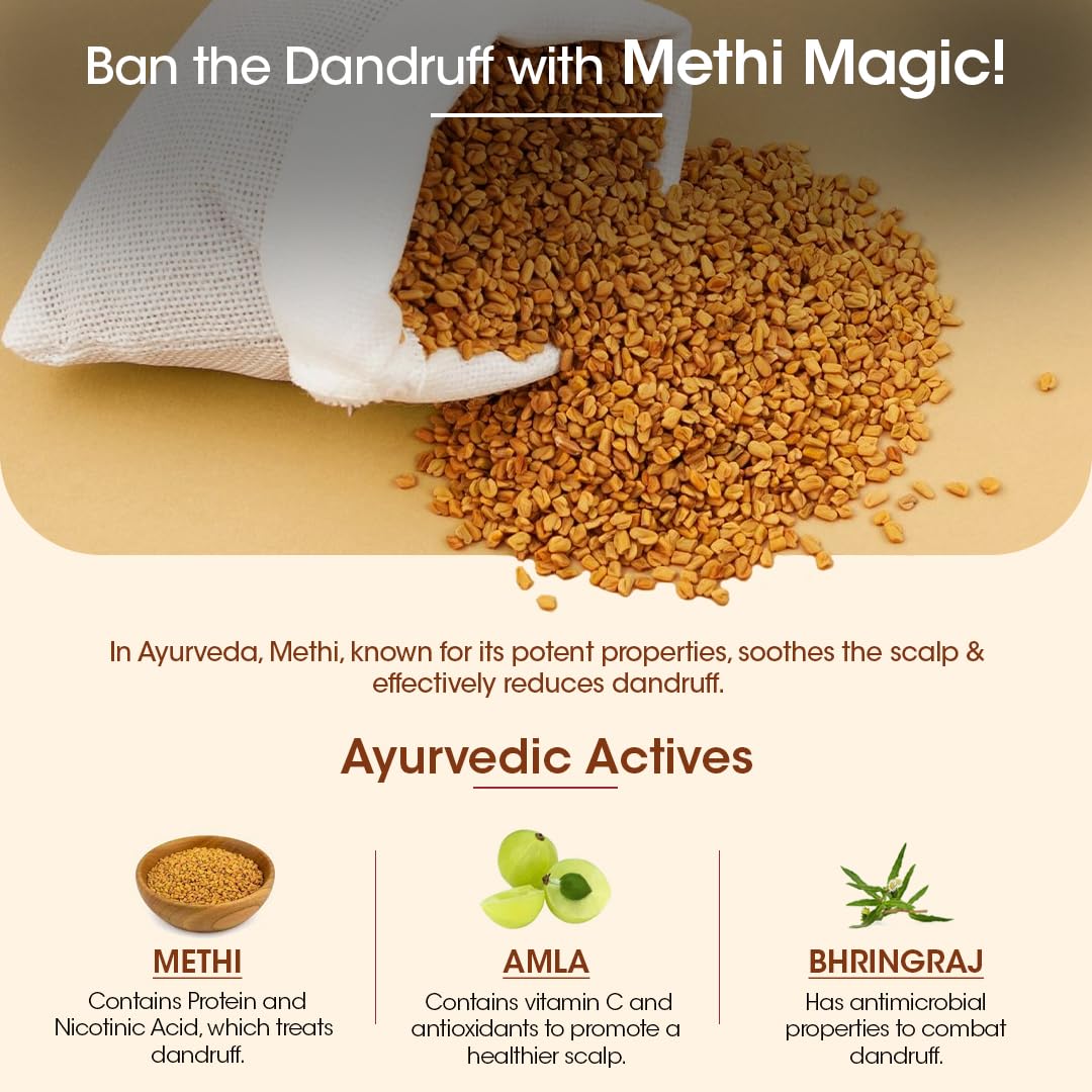 TAC - The Ayurveda Co. Methi, Bhringraj & Amla Hair Mask For Hair Growth with Natural Keratin - Distacart