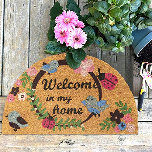 HOKIPO Door Mat - Green Coir - Dista