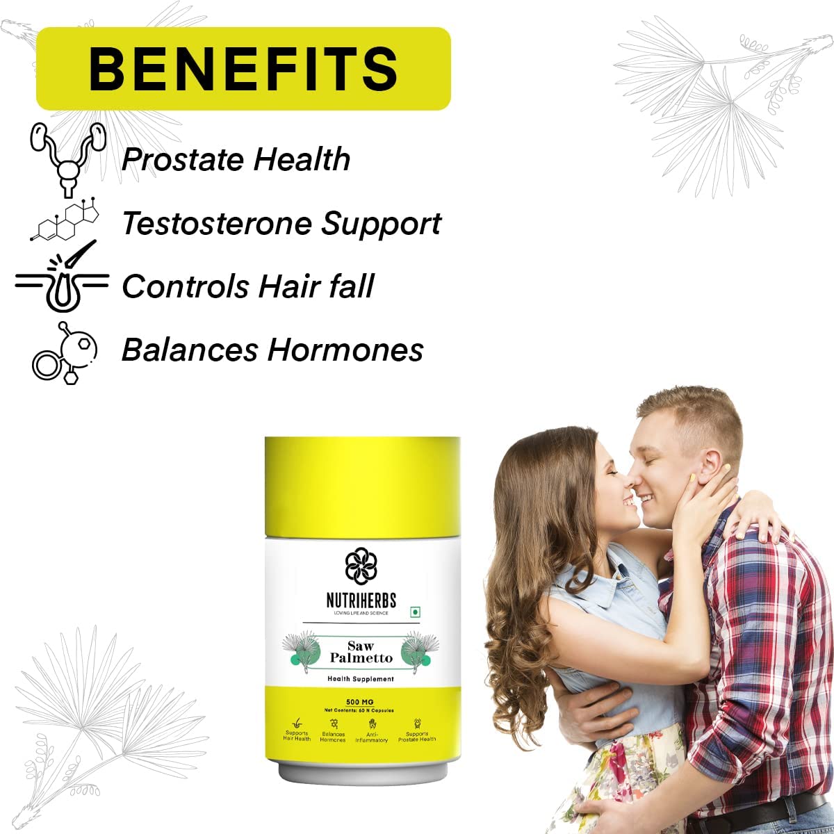 Nutriherbs Saw Palmetto 450mg Capsules - Distacart