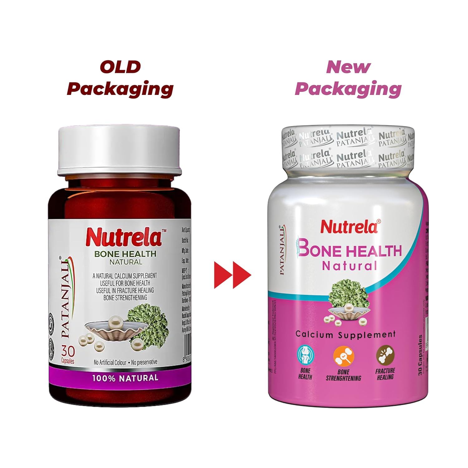 Patanjali Nutrela Bone Health Natural Capsules - Distacart