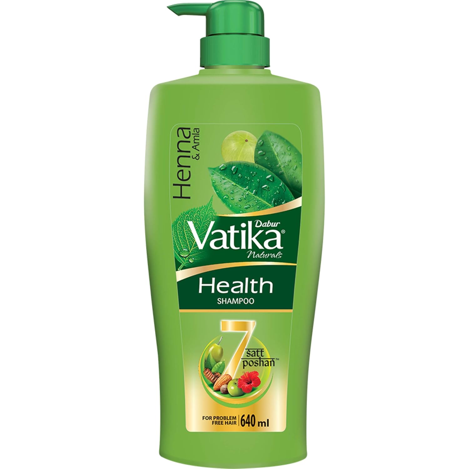 Dabur Vatika Health Shampoo For Smooth, Shiny & Nourished Hair, Repairs Hair damage, Controls Frizz, For All Hair Types - Distacart