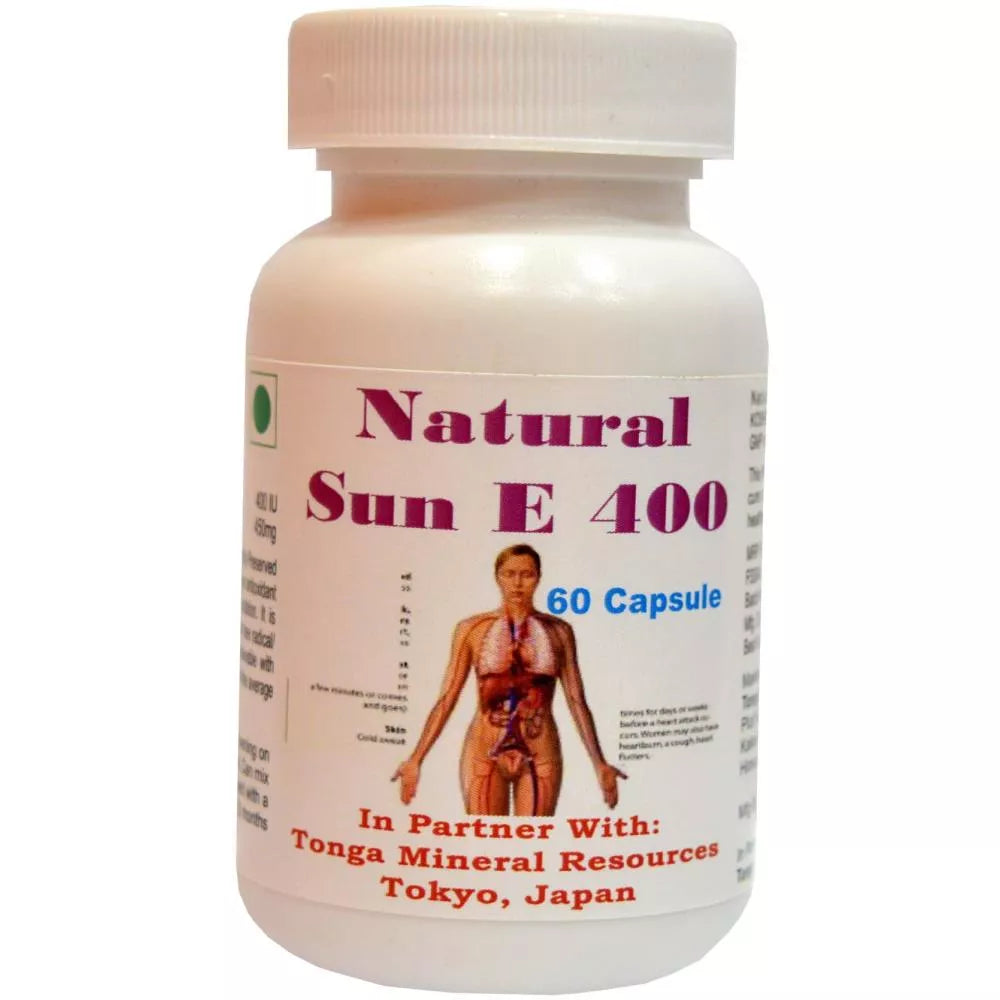 Tonga Herbs Natural Sun E 400 Capsules