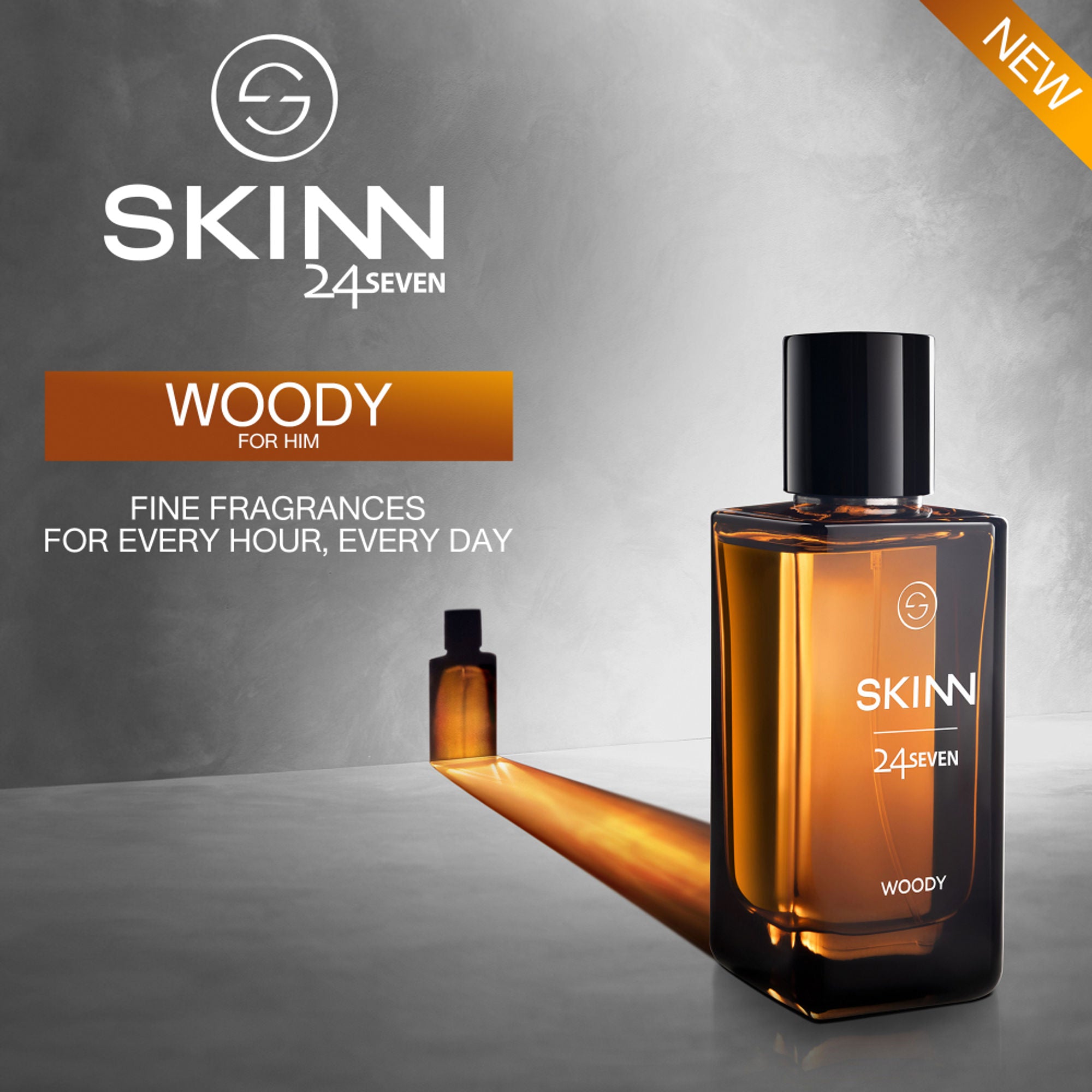 Skinn By Titan 24Seven Perfume for Men - Woody Eau De Parfum - Dista