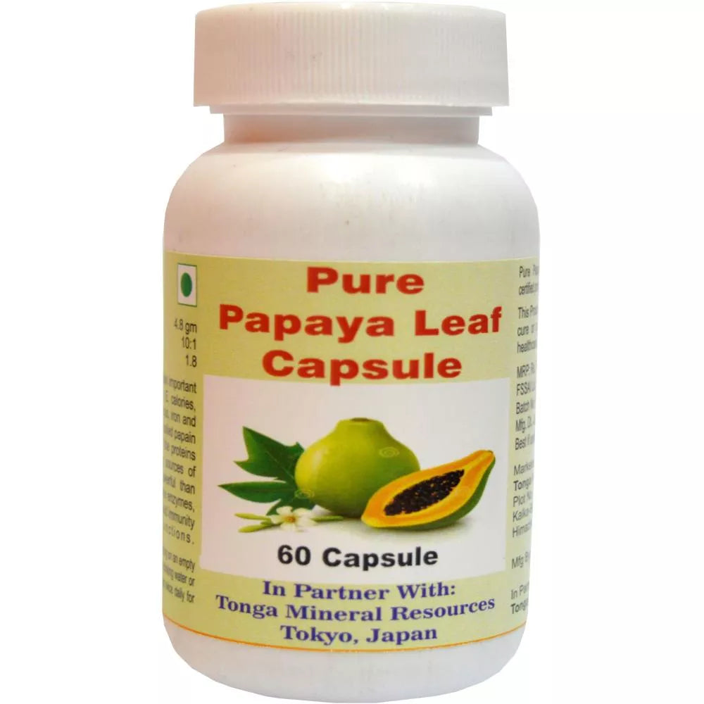 Tonga Herbs Pure Papaya Leaf Capsules