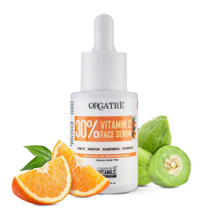 Orgatre 30% Vitamin C Face Serum for Glowing Skin - Dista