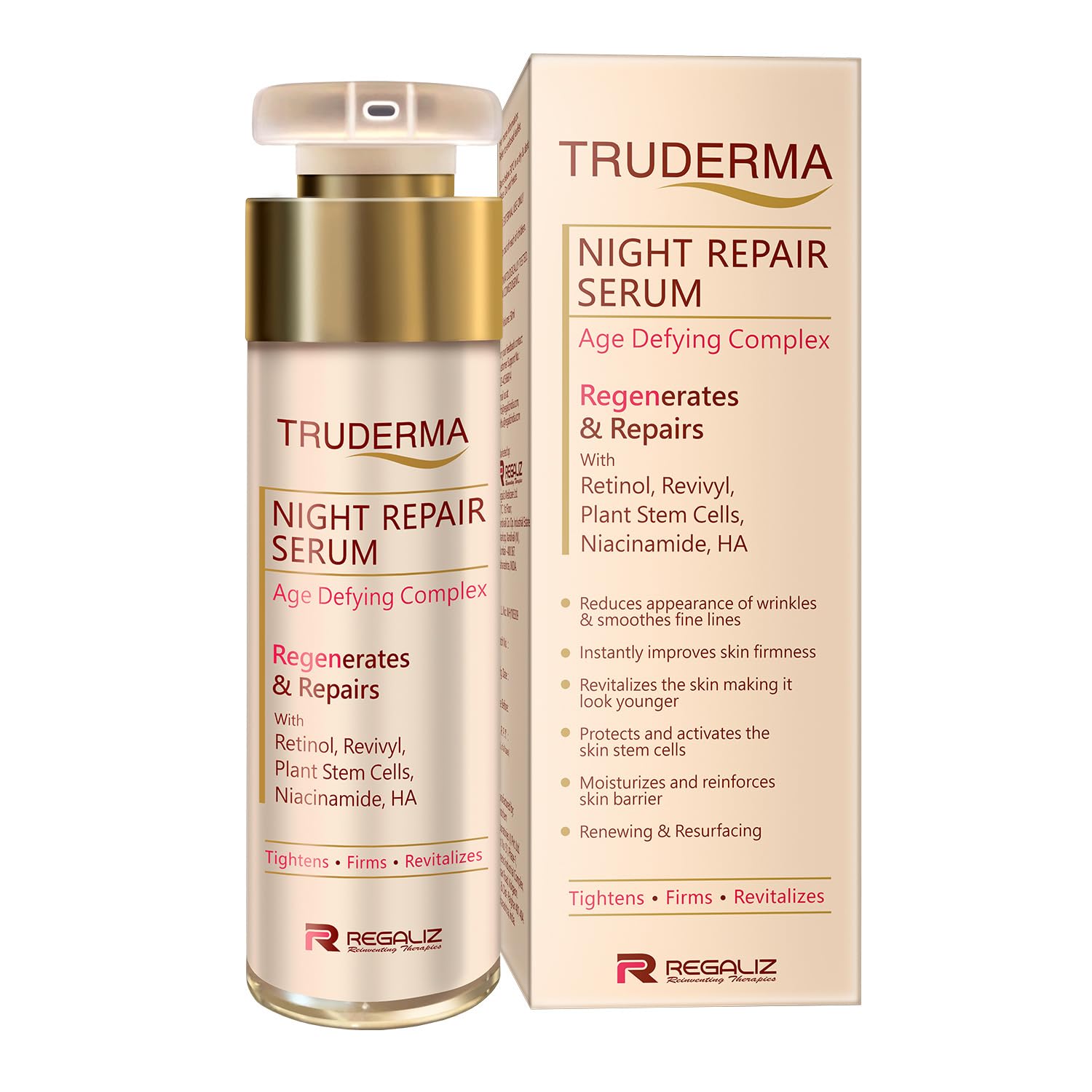 Truderma Regen Night Repair Serum For Skin Ageing - Distacart
