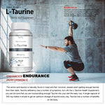 Thumbnail for Vokin biotech L-Taurine - Amino Acid Supplement - 500mg (90 capsules)
