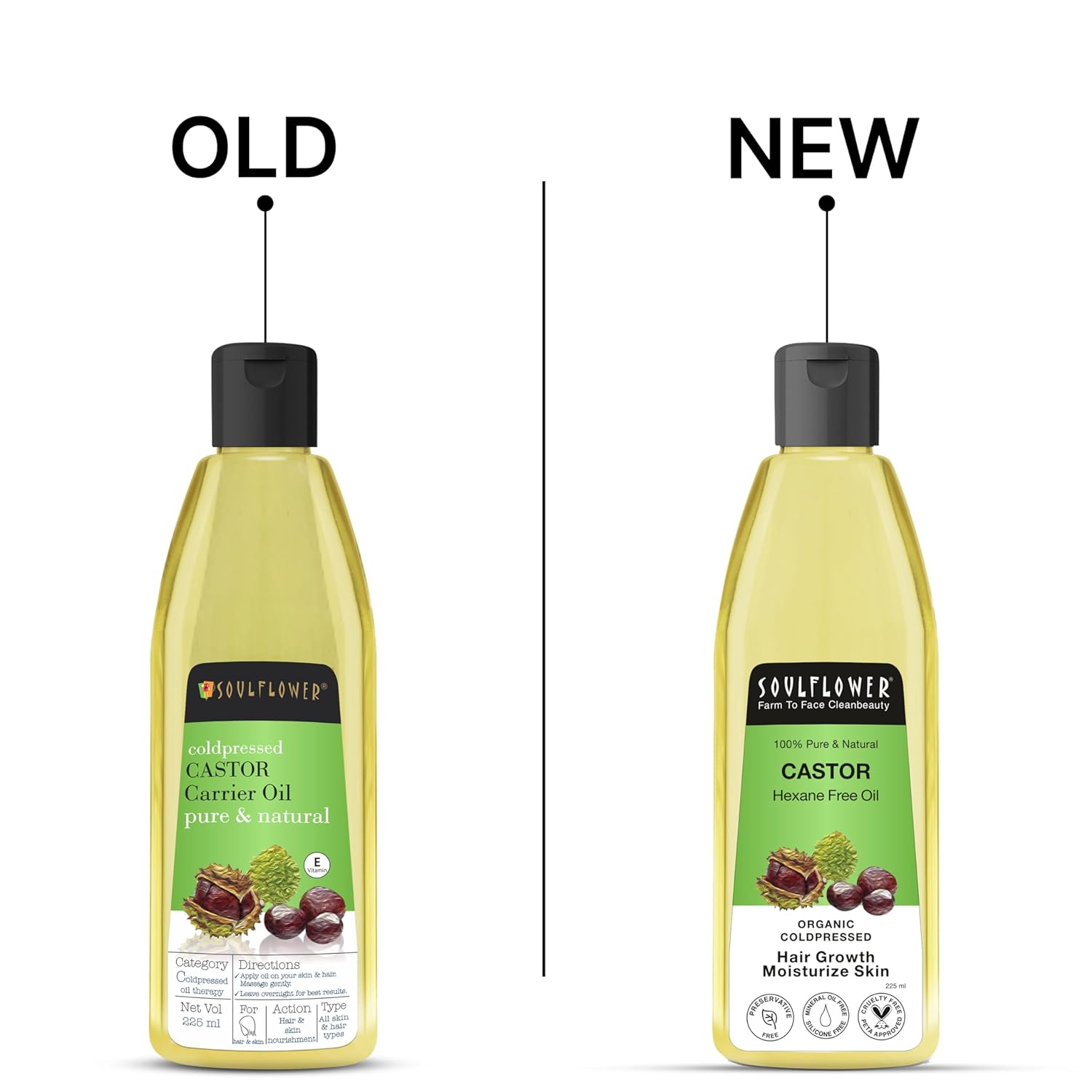 Soulflower Coldpressed Castor Carrier Oil Pure & Natural - Distacart