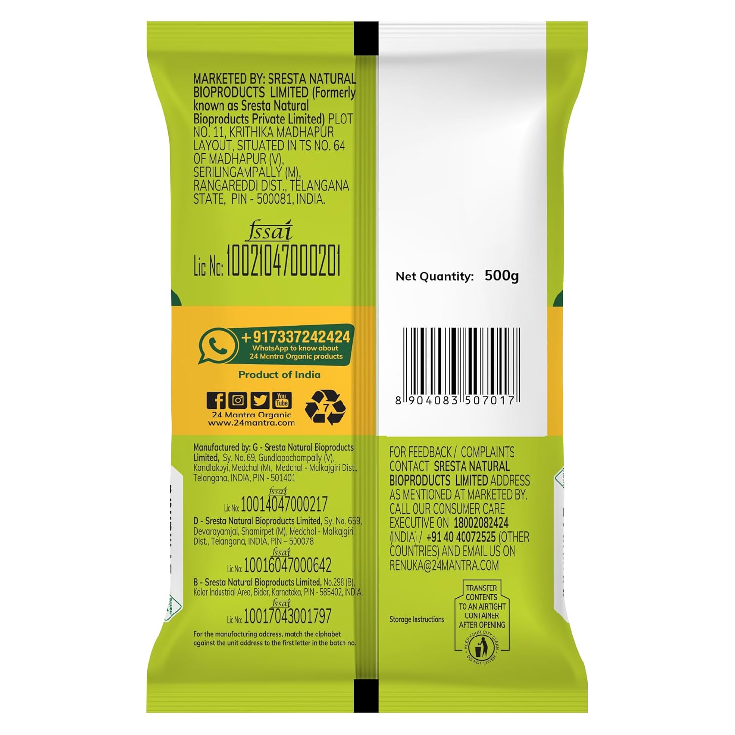 24 Mantra Organic Little Millet - Distacart