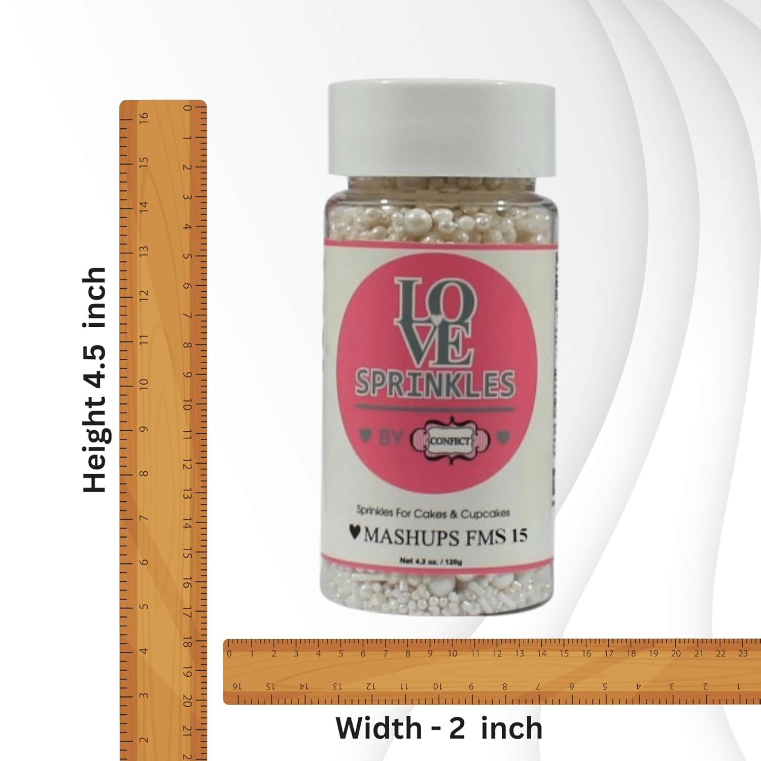rose pink sprinkles bottle for decoration bottle 100 g 1