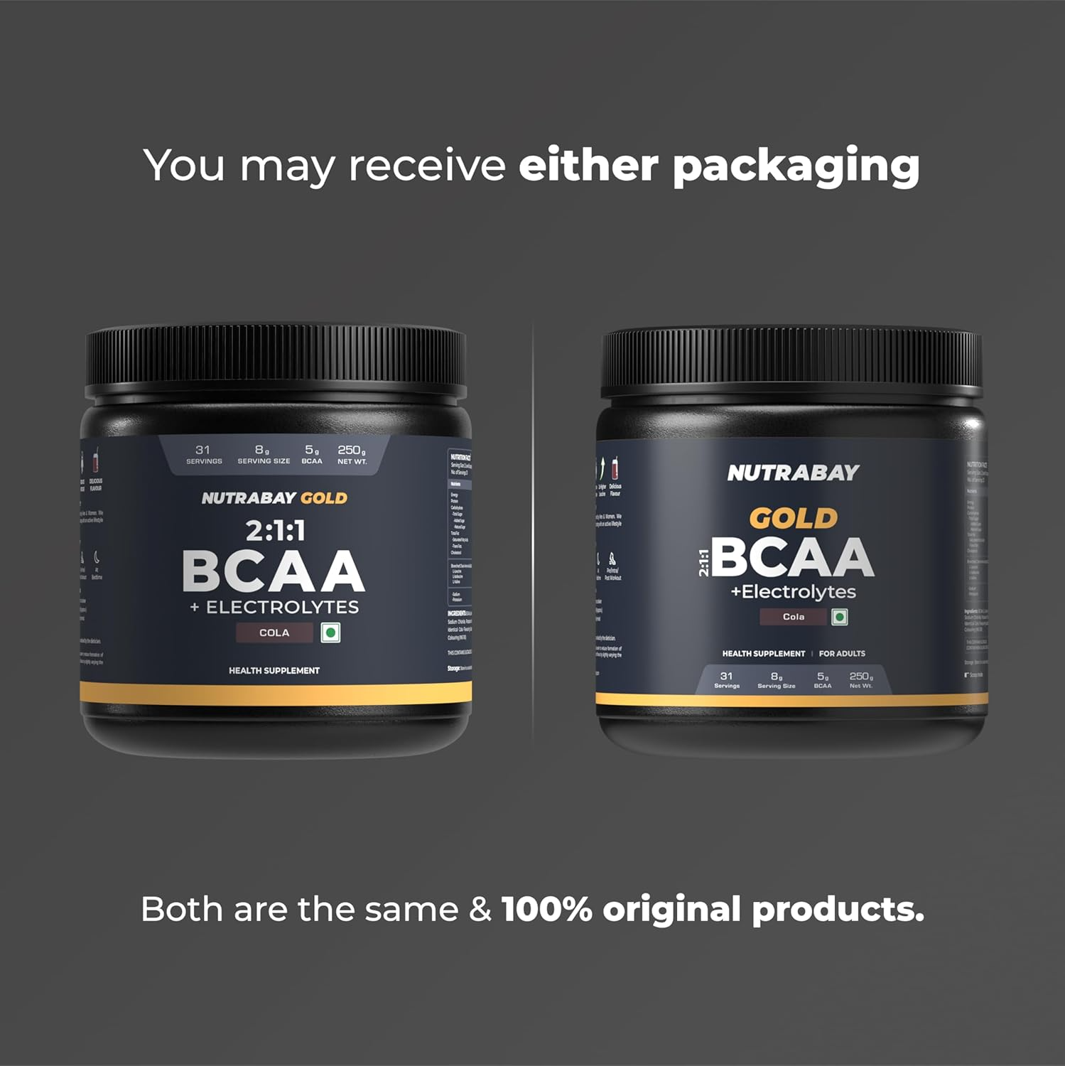 Nutrabay Gold BCAA 2:1:1 with Electrolytes - Cola - Dista