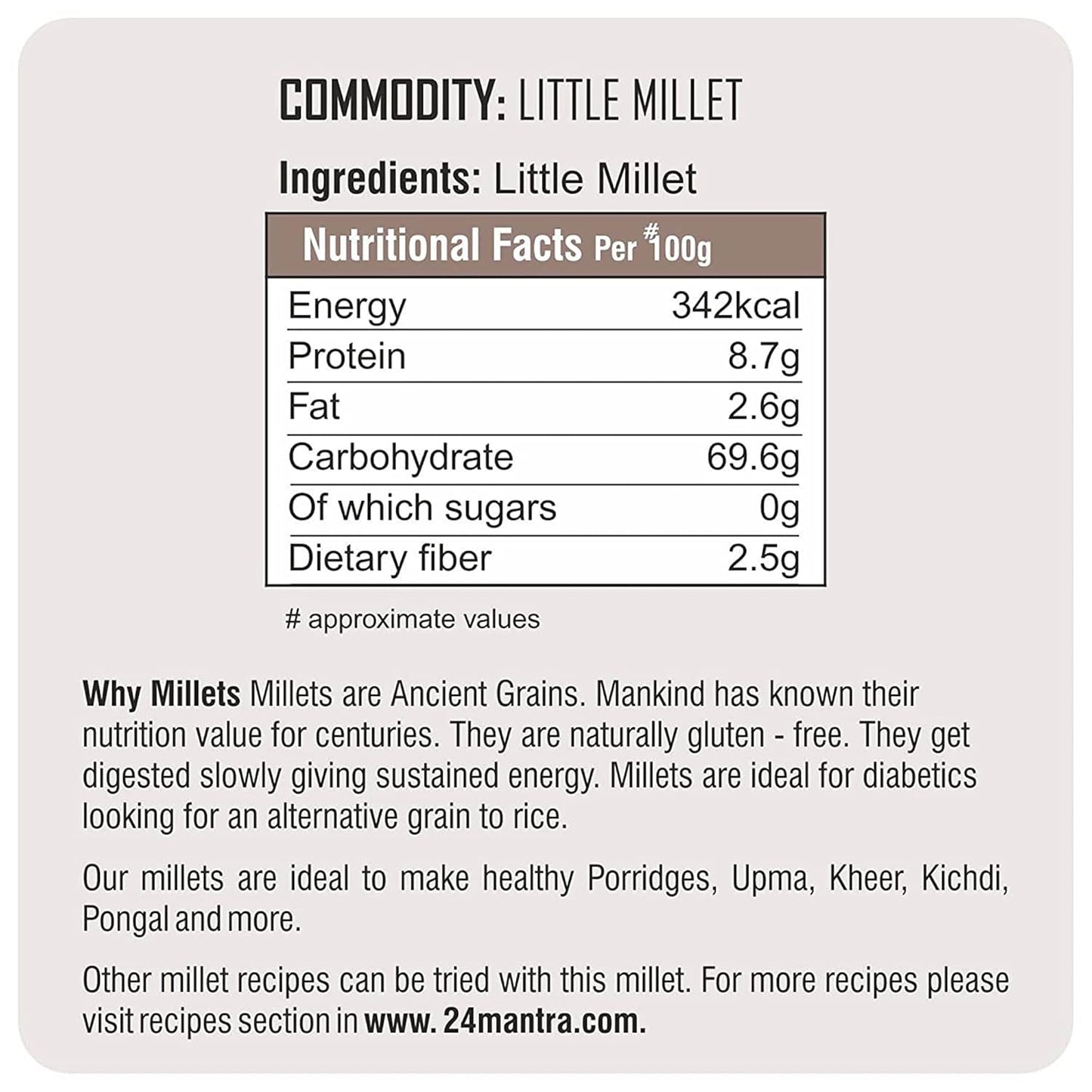24 Mantra Organic Little Millet - Distacart