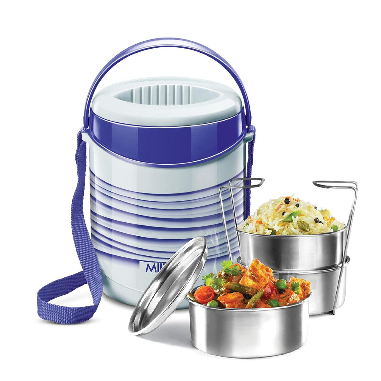 Milton Econa Stainless Steel Lunch Box - 3 Box Insulated Lunch Set - Distacart