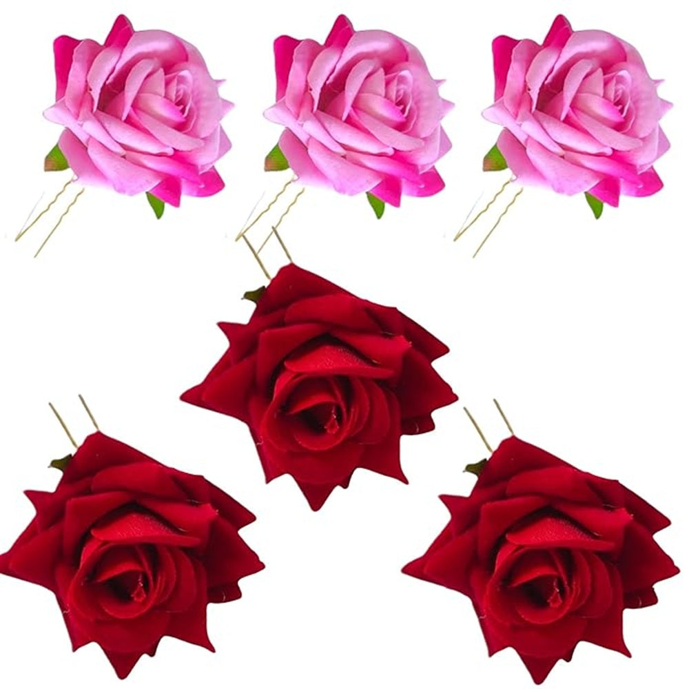 Baby Pink & Red Brooches