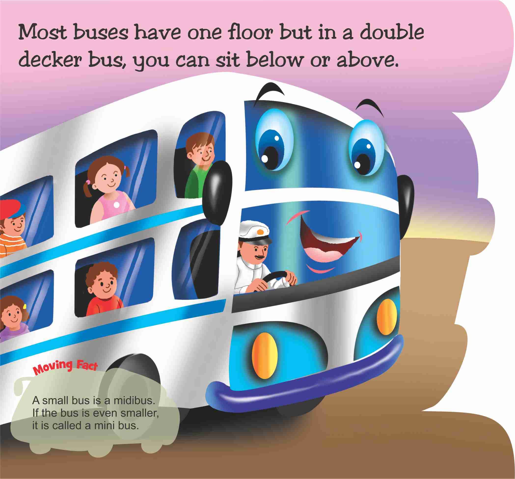 Flying Colours Cut Out Board Book - Bus - Dista