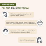 Thumbnail for Indus Valley Bio Organic 100% Pure Indigo Powder & Herbal Henna Powder Hair Color Combo Kit for Natural Hair Dyeing - Black Indigo - 100 gm Each Without Preservatives - Distacart