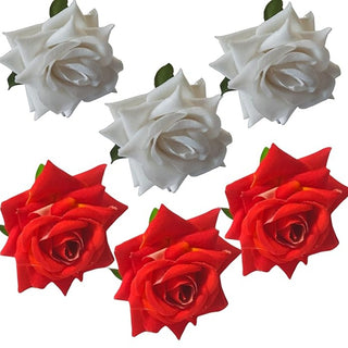 White & Orange Brooches