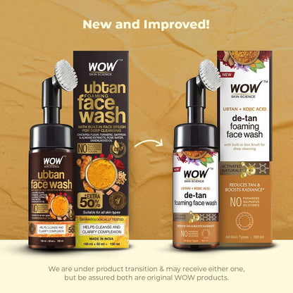 Wow Skin Science Ubtan Foaming Face Wash - Distacart