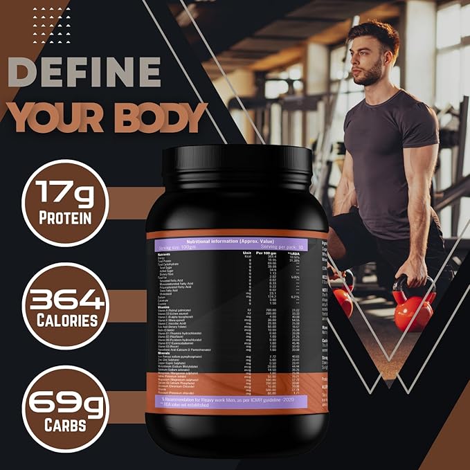 BOOSTIQ Mass Gainer Powder - Chocolate Flavour - Distacart